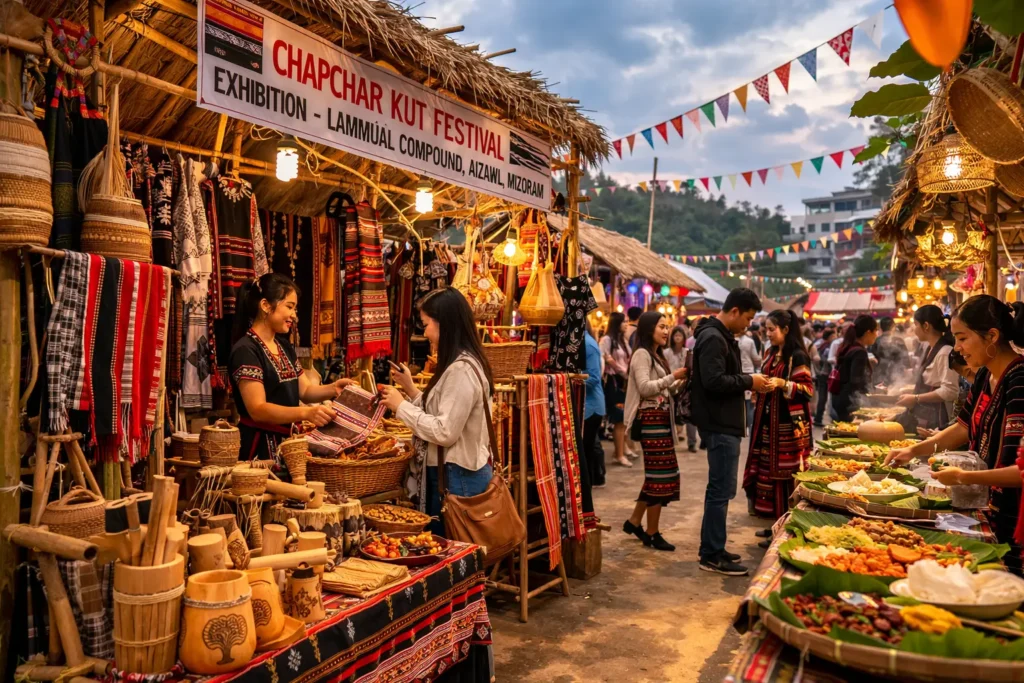 Chapchar Kut Festival: Cultural Exhibition at Lammual Compound Aizawl